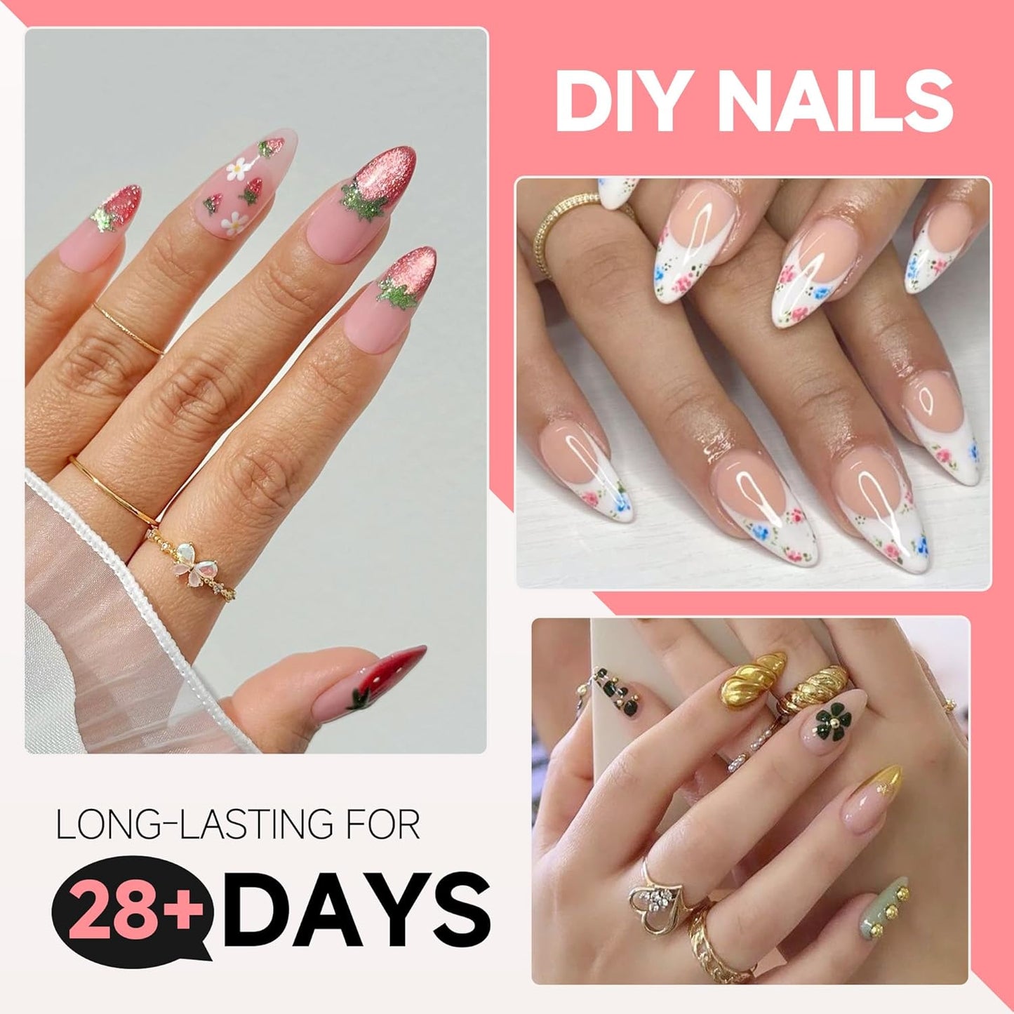 UNA GELLA Almond False Nails, 504pcs Soft Gel Tips, Clear, Medium, 12 Sizes, for Nail/Dip/Poly Extensions, Press On Nails-Velvo Beauty