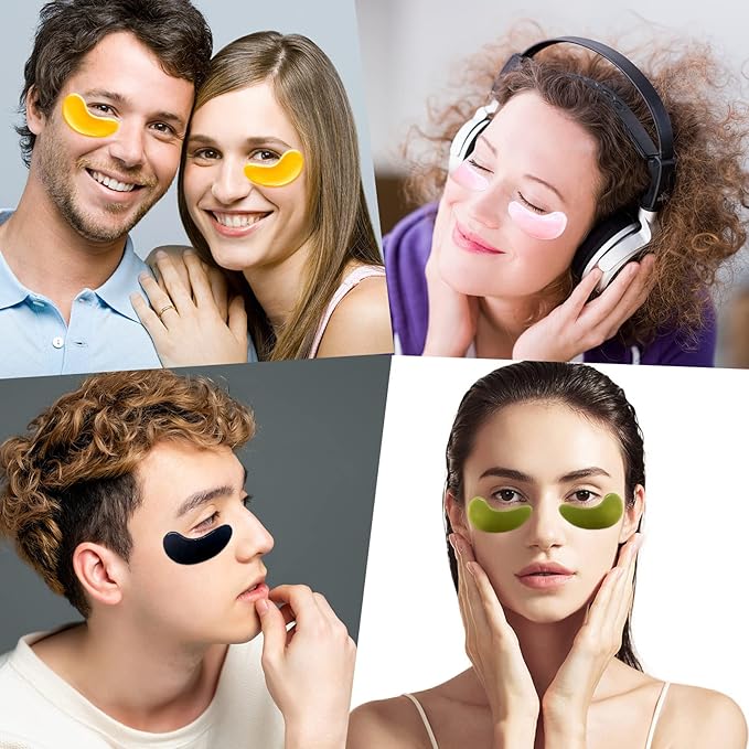 Under Eye Patches -30 Pairs Caviar Essence Eye Mask Eye Pads for Puffy Eyes, Reducing Dark Circles, Anti-Aging, Collagen Eye Mask for Moisturizing, Gold-Velvo Beauty