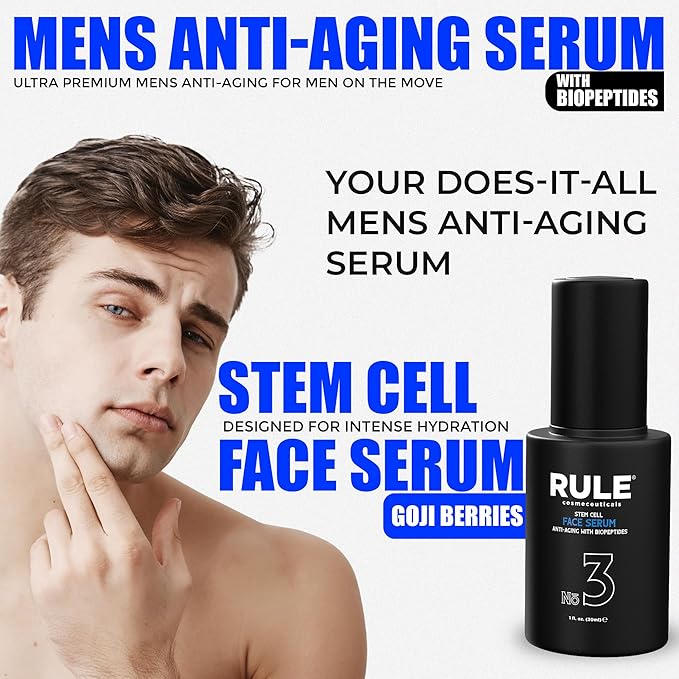 No.3 - Facial Serum with Biopeptides & Apple Stem Cells, Face Serums for Anti Aging, Peptide Serum as Skin Toner and Dark Spot Remover for Face, 30 mL-Velvo Beauty