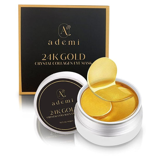 24k Gold Crystal Collagen Eye Mask-Velvo Beauty
