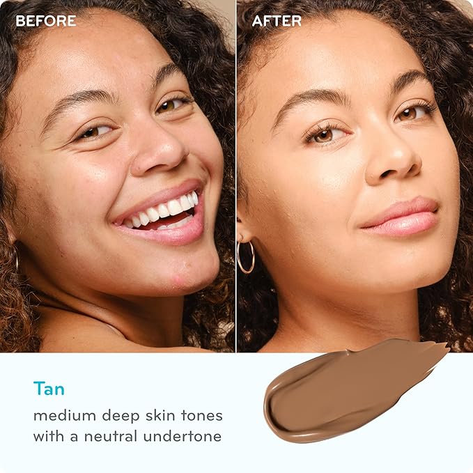 pūrlisse Ageless Glow Serum BB Cream SPF 40 - Glow BB Cream with SPF Enriched with Bakuchiol & Vitamin C to Help Improve Firmness & Reduce Wrinkles for Dewy Skin - Tan (1.4 oz)-Velvo Beauty