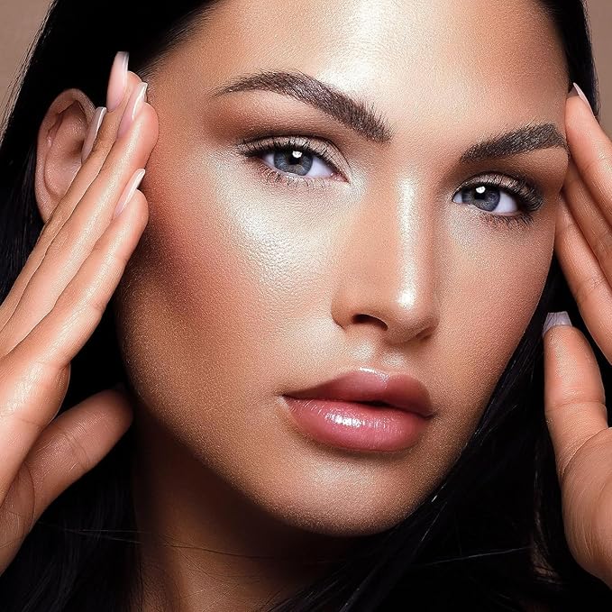 URQT Highly Pigmented Liquid Contour - Built-in Sponge Tip Sculpted Complexion Wand Contour Long Lasting Natural Buildable Highlighters Contour Contouring Bronzer (Contour+Blush+Highlighter)-Velvo Beauty