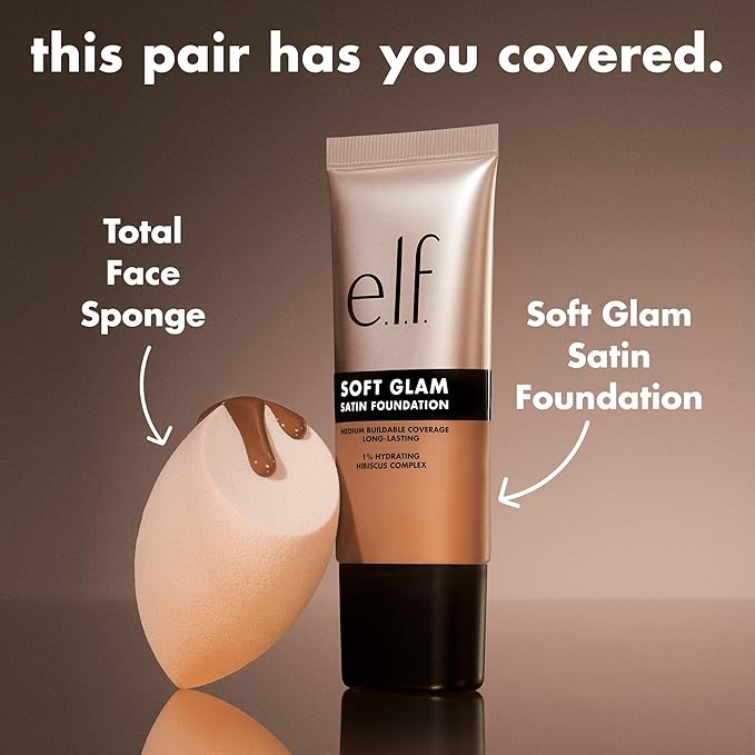 e.l.f. Soft Glam Foundation, Medium Coverage, Long-Lasting & Buildable Foundation For A Smooth, Satin Finish, Vegan & Cruelty-Free, 64 Rich Neutral-Velvo Beauty