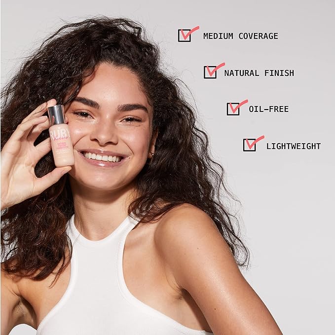 Ruby Kisses Liquid Foundation Medium Coverage, Lightweight, Natural Finish, Face Makeup for All Skin Type, Korean Makeup (Classic Ivory)-Velvo Beauty