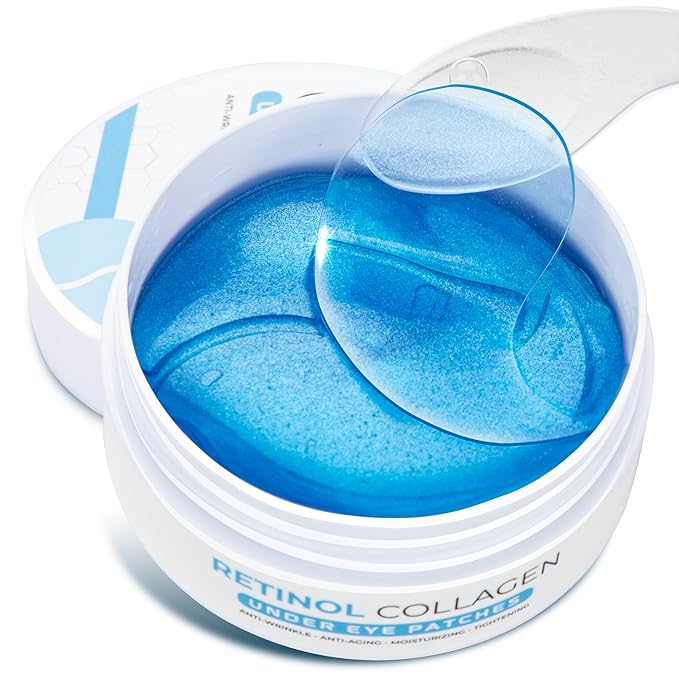 Eye Patches for Puffy Eyes 60 Pcs, 24k Gold Under Eye Patches for Dark Circles and Puffiness, Under Eye Mask Patches for Wrinkles, Dark Circles Under Eye Bags Treatment For Women And Men-Velvo Beauty