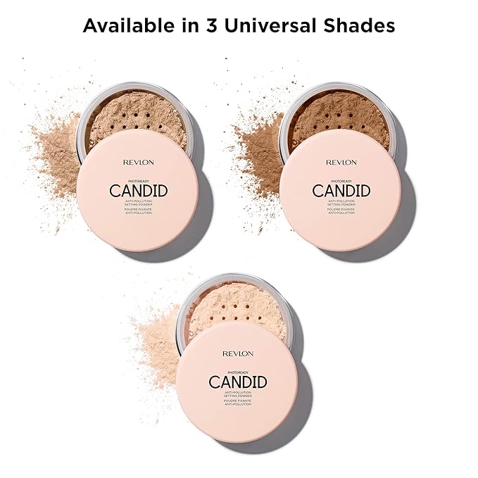 Revlon PhotoReady Candid Setting Powder, with Anti-Pollution, Antioxidant Ingredients, without Parabens, Pthalates and Fragrances; Shade 002 .34 Fluid Oz-Velvo Beauty