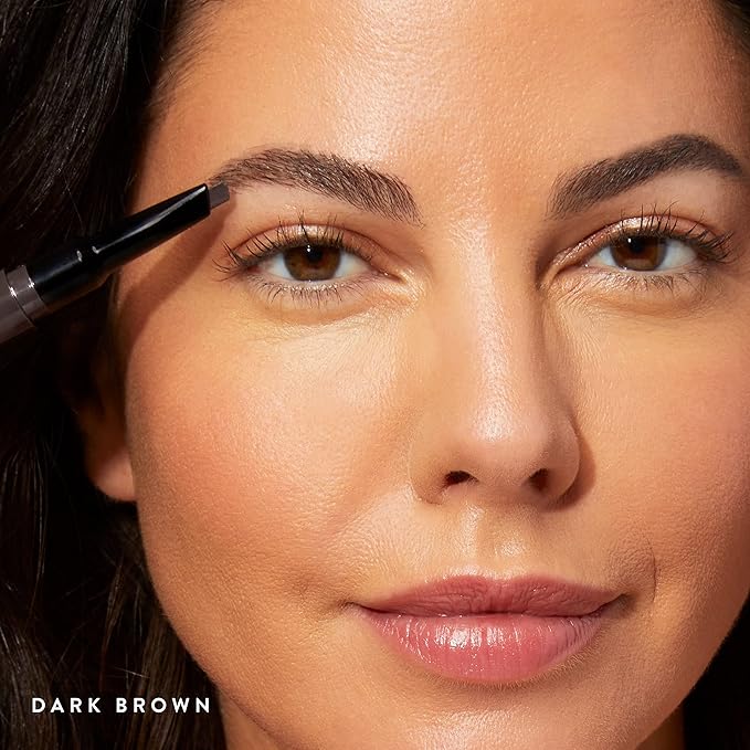 LAURA GELLER NEW YORK Sculpt-n-Stay Waterproof Brow Pencil & Gel- Dark Brown-Velvo Beauty