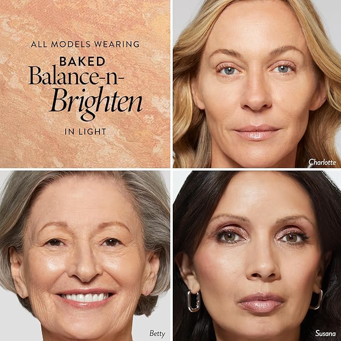 LAURA GELLER NEW YORK Award-Winning Baked Balance-n-Brighten Color Correcting Powder Foundation - Light - Buildable Light to Medium Coverage - Demi-Matte Natural Finish-Velvo Beauty