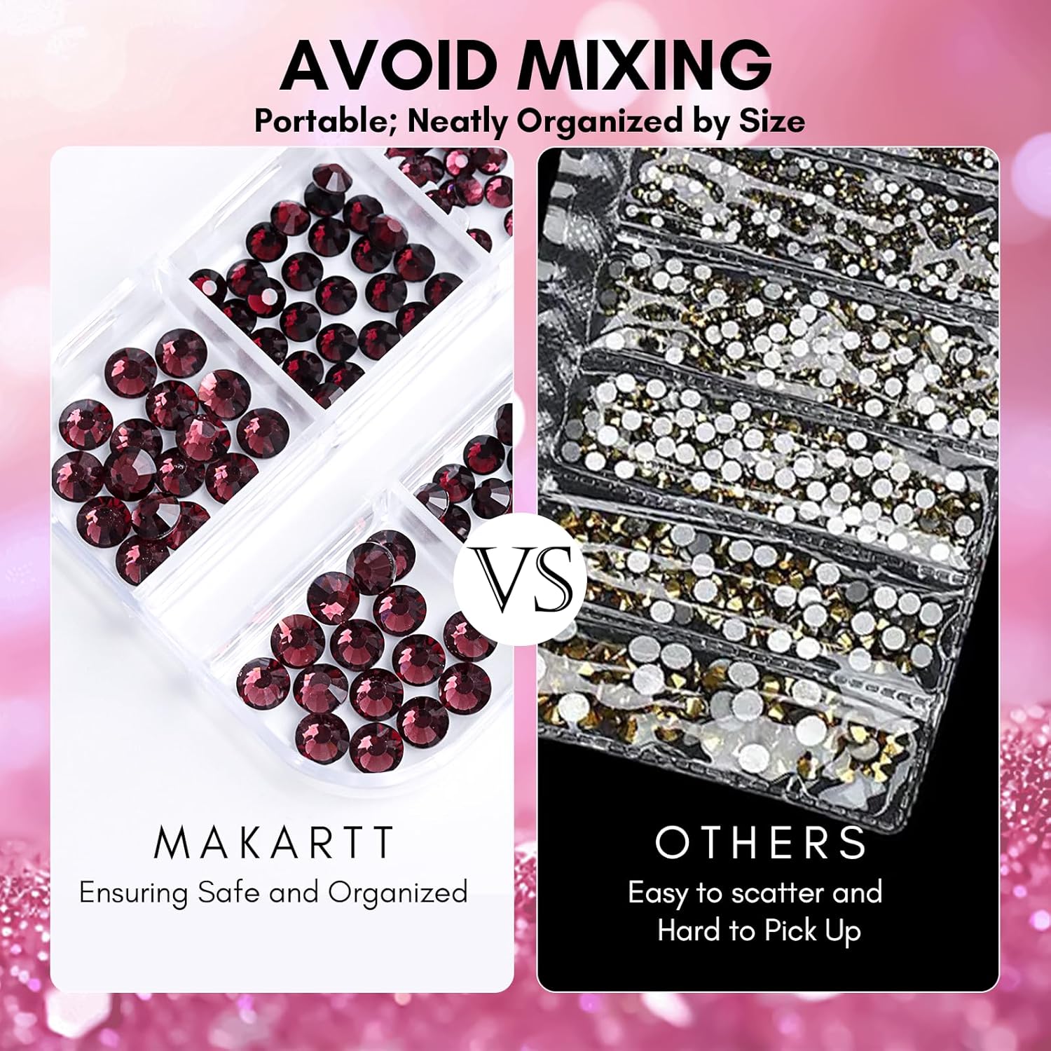 Makartt Dark Purple Nail Rhinestone Flatback Rhinestone Round Amethyst Crystal Glass Nail Charms Diamonds Nail Jewels Rhinestones for DIY Crafts Makeup Nail Art Supplies Accessories Christmas Gift-Velvo Beauty