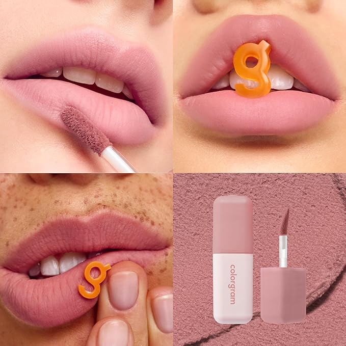 COLORGRAM NUDE BLUR TINT 02 CHARMING PINK | Soft Velvet Matte Lip Stain & Cheek Tint | Lightweight Blurring Tint for a Smooth & Airbrushed Finish | 24H Hydration, Long-Lasting & Non-Sticky Formula-Velvo Beauty