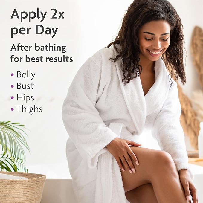 TriLASTIN Maternity Stretch Mark Cream for Pregnancy - 4 fl oz - Paraben-Free & Hypoallergenic - Prevents Stretch Marks & Improves Elasticity - Shea Butter & Belly Cream for Pregnant Women-Velvo Beauty