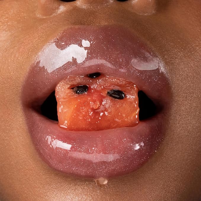 Gisou Honey Infused Hydrating Lip Oil, Nourishing Lip Moisturizer for Dry Lips, High Shine, Smooth Finish, Clear Pink Shimmer Shade, Fresh Watermelon Scent, Watermelon Sugar, 8ml-Velvo Beauty