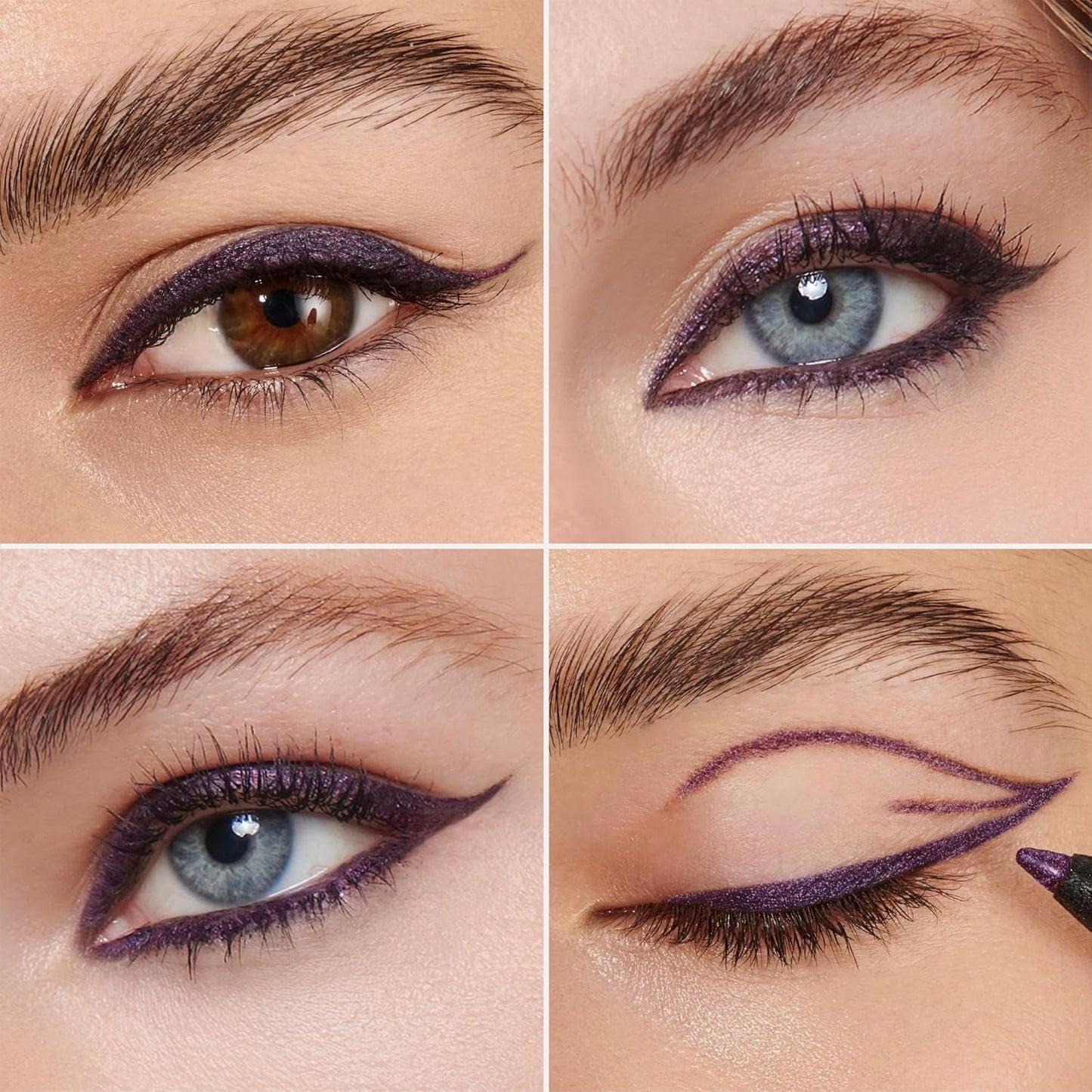 Wonderskin Eyeliner Pencil, 1440 Longwear Deep Purple Eyeliner Pencil - Waterproof, Sharpenable & Smudge Proof-Velvo Beauty