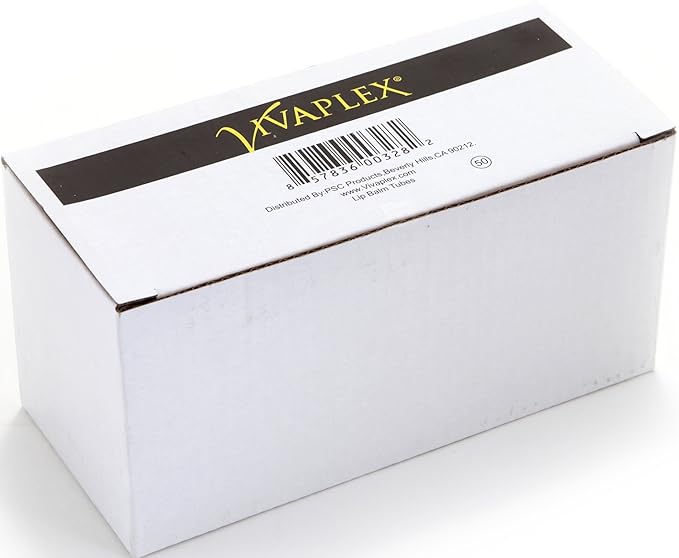 Vivaplex 50, Clear, Empty, 5.5 ml Lip Balm Tubes with White Caps-Velvo Beauty