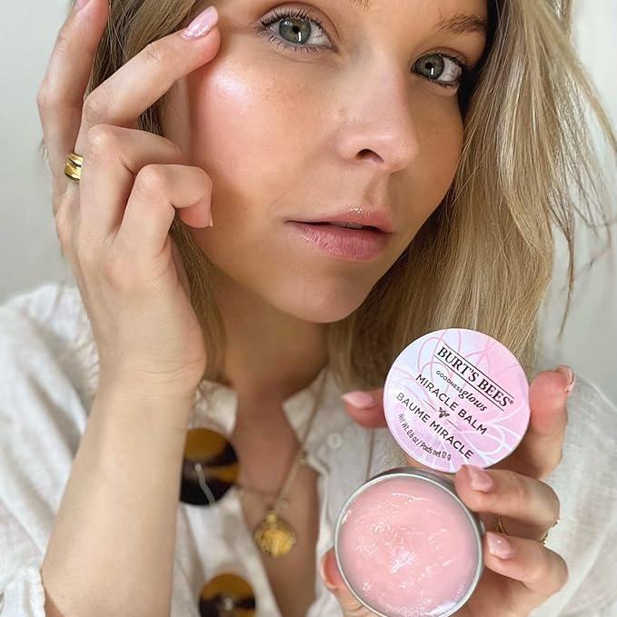 Burt's Bees 100% Natural Origin Goodness Glows Miracle Balm, Hydrates and Softens Dry Skin From Head To Toe, 0.6 Ounce Tin-Velvo Beauty