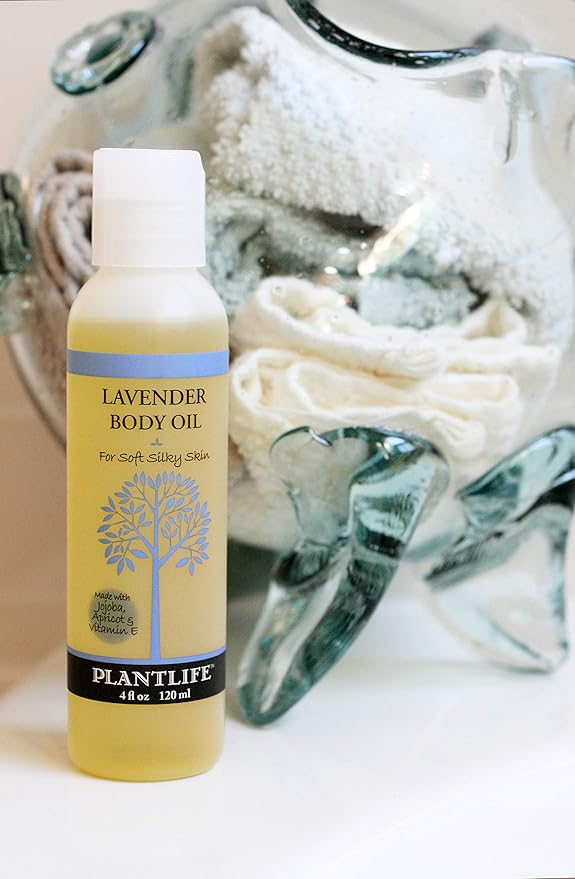 Plantlife Lavender Body Oil - Moisturizing Natural Body Oil for All Skin Types - Nourishing Dry Skin and Making It Feel Soft and Silky for Women & Men - Bath, Body & Massage Oil - 4oz-Velvo Beauty