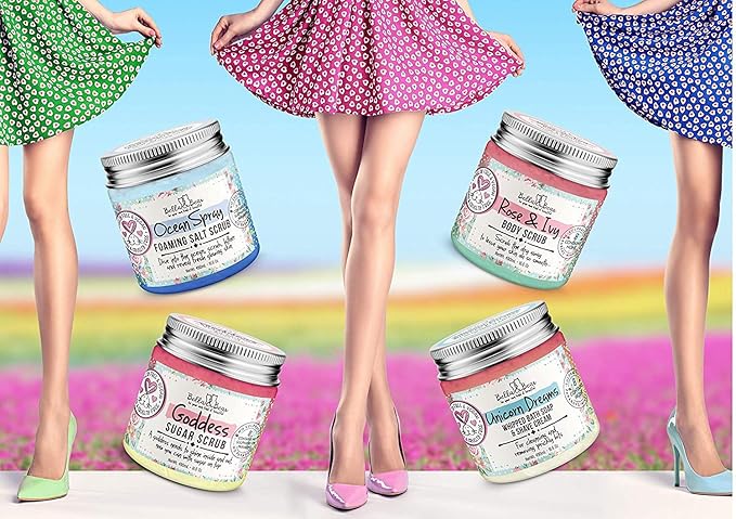 Bella & Bear Tropical Travel Pack, Self Care Kit, Includes Cruelty Free Shampoo, Conditioner, Body Scrub, Face Mask,1oz, Pack of 4-Velvo Beauty