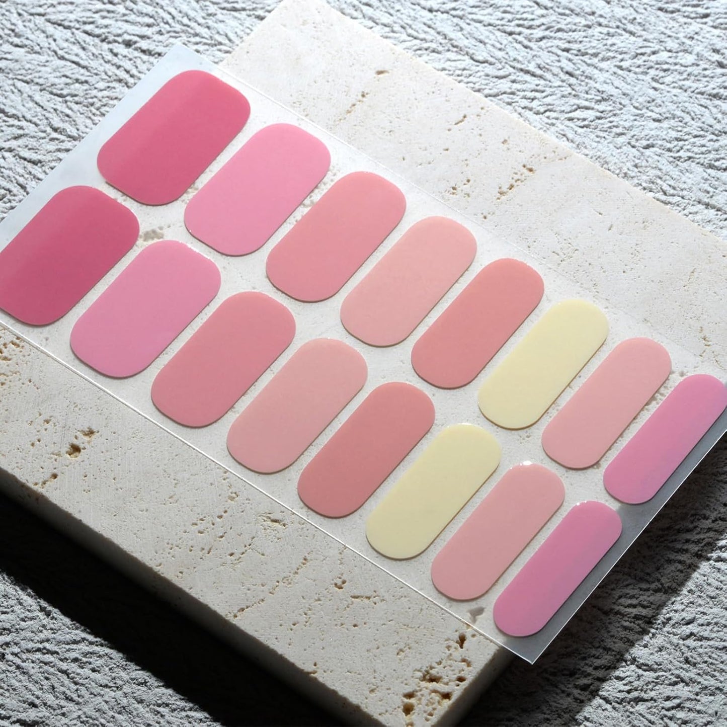 Nail Polish Strips, 32PCS Salon Quality Wraps, Long Lasting Gel Nail Stickers for Women Easy Apply& Remove (Straberry Milktea)-Velvo Beauty