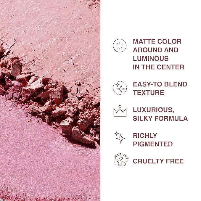 Blush Duo Aureole - High Pigmented Pink Blush for Cheeks - Blush Powder with Matte Finish - Easy-to-Blend Texture - Mix or Use Separately, 0.53 Oz-Velvo Beauty