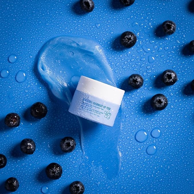 W7 Super Sweet Dreams Blueberry Lip Mask - Vitamin E, Aloe Vera and Grape Seed Oil - For Hydrated, Full Looking & Irresistible Lips - 0.67 Fl Oz-Velvo Beauty