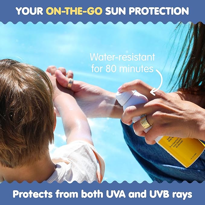 Tubby Todd Face and Body Mineral Protection Sunscreen Kit for Baby, Toddler and Kids - The Sun Bundle - Sunscreen Lotion 4 Fl Oz, Sunscreen Spray 6 Fl Oz and Sunstick 0.5 Oz - Fragrance-Free-Velvo Beauty