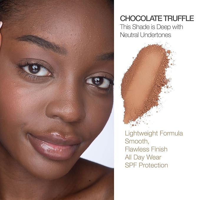 bellapierre Compact Mineral Foundation SPF 15 | Vegan & Cruelty Free Natural Makeup | Full Coverage Matte Foundation | Hypoallergenic | Oil & Talc Free - 0.35 Oz - Chocolate Truffle-Velvo Beauty