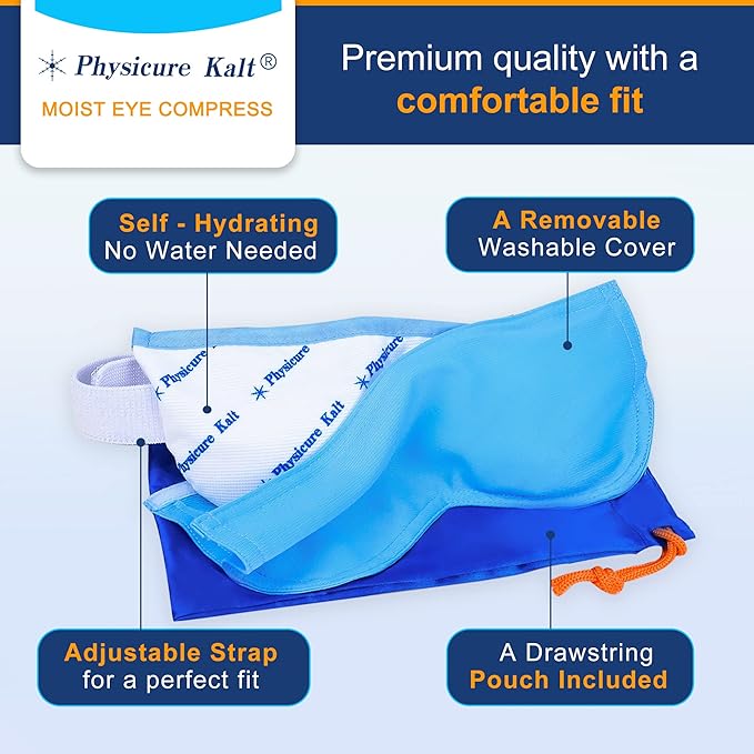 Heated Eye Mask | Moist Heat Eye Compress Relief for Dry Eyes, Imitated Eyes, Pink Eyes | Microwave Activated Dry Eye Therapy Mask-Velvo Beauty