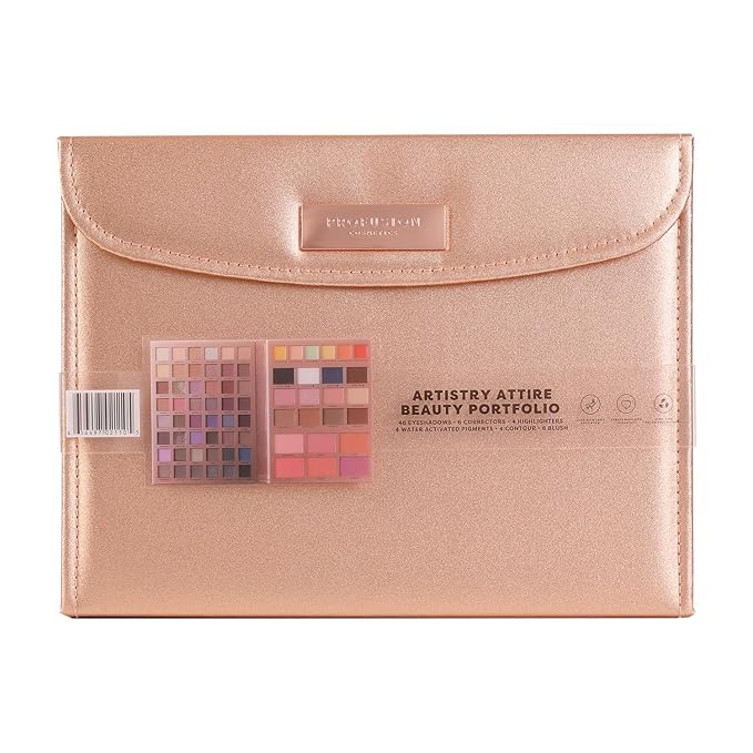 Profusion Cosmetics Artistry Attire 72pc Beauty Portfolio and complete Beauty Arsenal with Eyeshadows, Highlighters, and More in One, Versatile Beauty Essential with an All in One Makeup Kit-Velvo Beauty