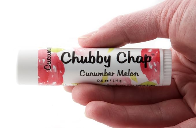 Chubby Chapstick - One (1x) Large Jumbo Chapstick Natural Chapstick - .5 Ounce Lip Balm (Cucumber Melon)-Velvo Beauty