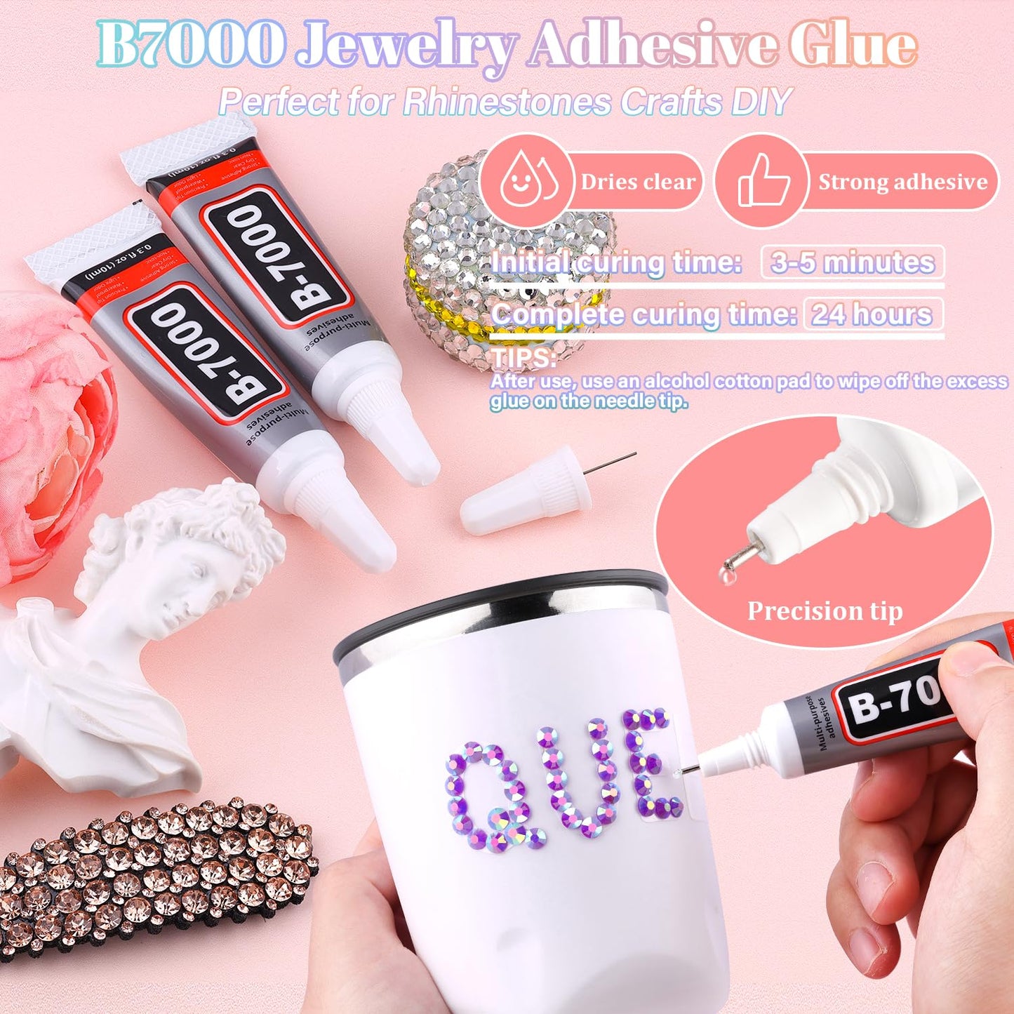 30000Pcs Resin Dark Purple AB Rhinestones for Bedazzling Crafting with b7000 Jewelry Glue, Bulk Flatback Gems Bedazzler Kit for Crafts Clothes Shoes Fabric Nail Diamond Art, Assorted Size 2/3/4/5/6mm-Velvo Beauty