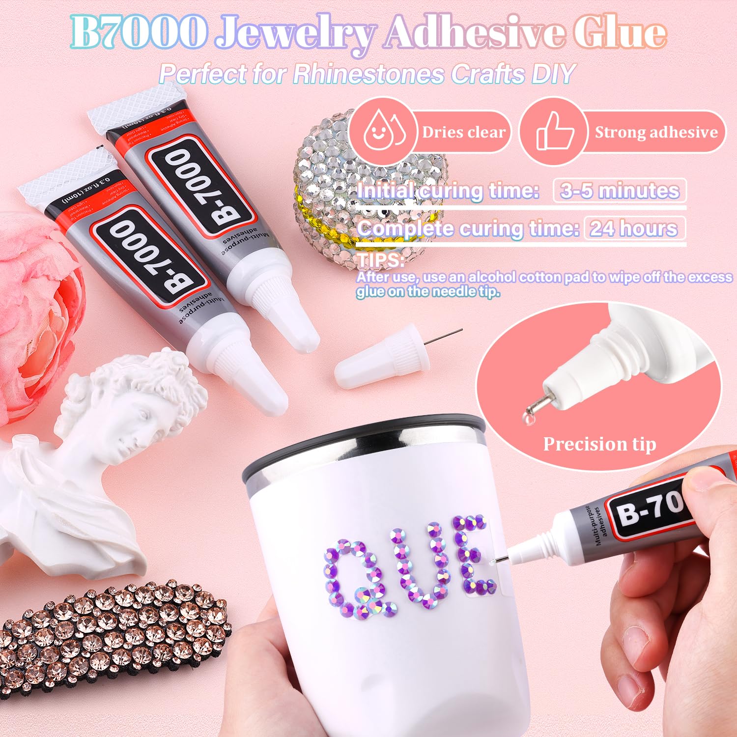 30000Pcs Resin Dark Purple AB Rhinestones for Bedazzling Crafting with b7000 Jewelry Glue, Bulk Flatback Gems Bedazzler Kit for Crafts Clothes Shoes Fabric Nail Diamond Art, Assorted Size 2/3/4/5/6mm-Velvo Beauty