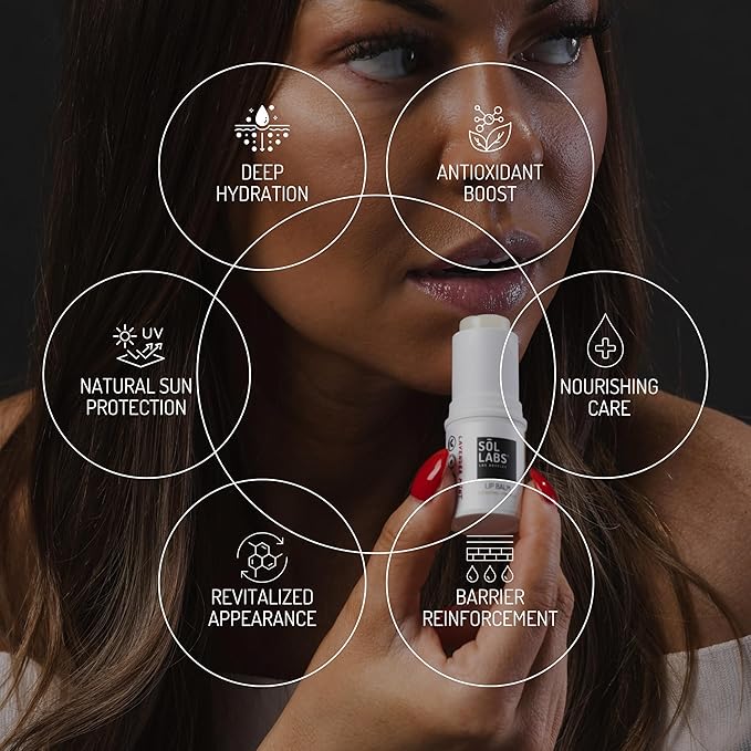 SPF 15 Lip Balm Sunscreen, Shea Butter Intensive Hydration, Revitalizing Antioxidants, Zinc UV Protection, Reduces Lip Lines, Oversized 11g Tube, Rejuvenating Lavender Mint-Velvo Beauty