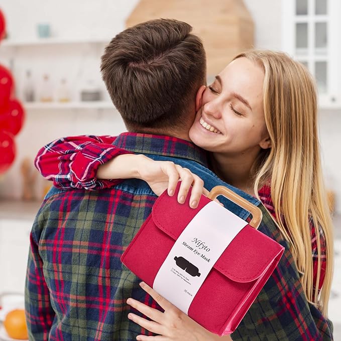 30PCS Steam Eye Mask, Unscented, Travel Bag, Self-Heating Eye Mask, Eye SPA Mask, Relieve Eye Strain Fatique, Dark Circles,Puffiness-Barbie Pink(30pcs)…-Velvo Beauty