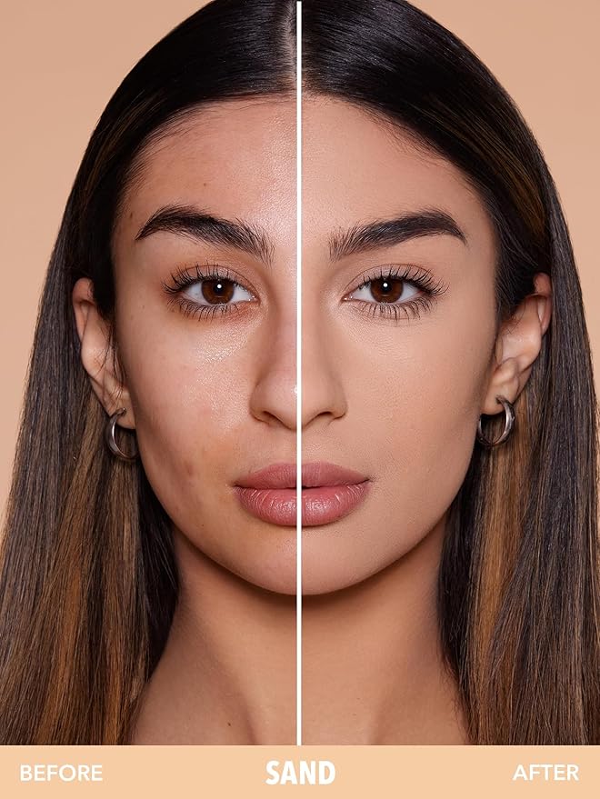 SHEGLAM SKin-Focus Full Coverage Powder Foundation Oil-Control Lightweight Face Pressed Powder Makeup-Sand-Velvo Beauty