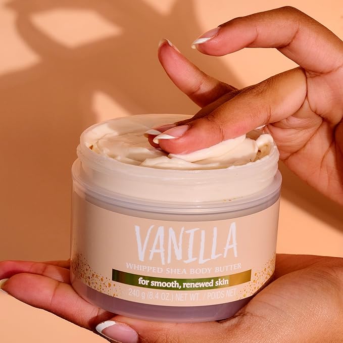 Tree Hut Whipped Shea Body Butter - Vanilla - 8.4 oz - Lightweight, Long-Lasting, Hydrating Moisturizer - Made with Shea Butter-Velvo Beauty