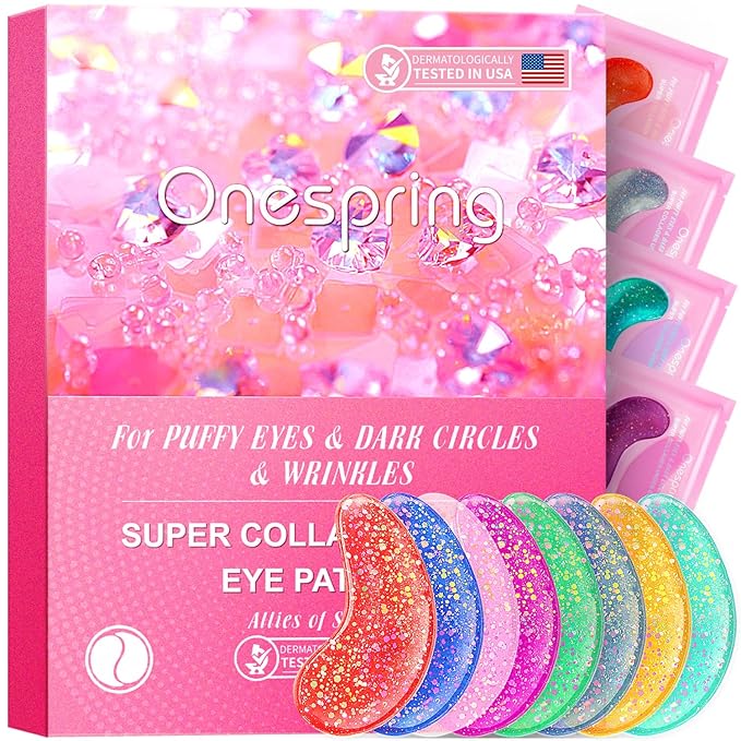 Under Eye Patches (24 Pairs) - Eye Gel Pads for Wrinkles, Puffy Eyes, Dark Circles, Eye Bags, Natural Collagen Eye Gels Pads, Under Eye Mask Patches for Refreshing, Revitalizing-Velvo Beauty