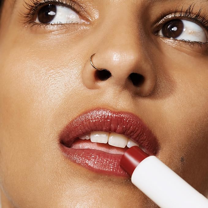 Melixir Vegan Lip Butter #06 Lust Red (+11 more colors), Deep Nourishing Tinted Lip Balm for Dry Lips, Bee-Free, Petrolatum-Free, Plant-Based, Hydrating for Cracked & Chapped Lips, Travel Essentials-Velvo Beauty