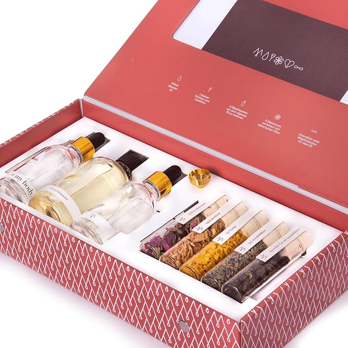 DIY Body Oil Set for Hair, Body & Bath | Includes Almond Oil, Cedar Wood, Orange Peel, Lavender | Gift Idea for Women | Anniversary & Birthday Gift for Her-Velvo Beauty