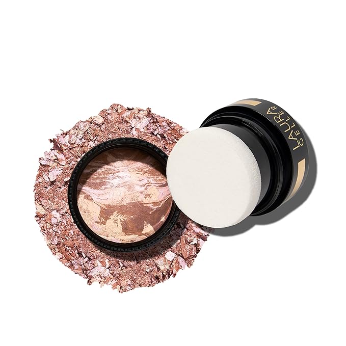 LAURA GELLER NEW YORK Bronze-n-Brighten Baked To Go - Travel Size - Fair - Natural Bronze Glow-Velvo Beauty