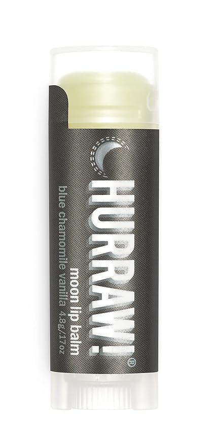 Hurraw! Moon Night Treatment (Blue Chamomile, Vanilla) Lip Balm: Organic, Certified Vegan, Cruelty and Gluten Free. Non-GMO, 100% Natural. Bee, Shea, Soy and Palm Free. Made in USA-Velvo Beauty