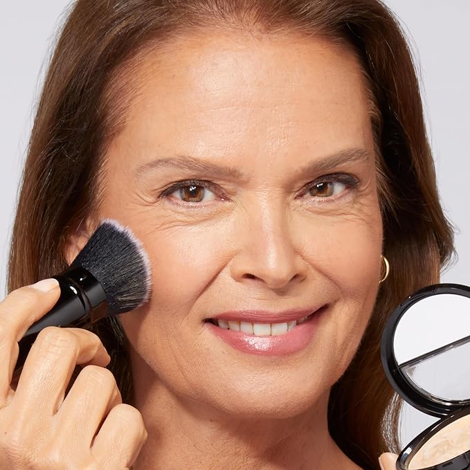 LAURA GELLER NEW YORK Baked Balance-n-Brighten Foundation with Kabuki Brush Makeup Set, Light-Velvo Beauty