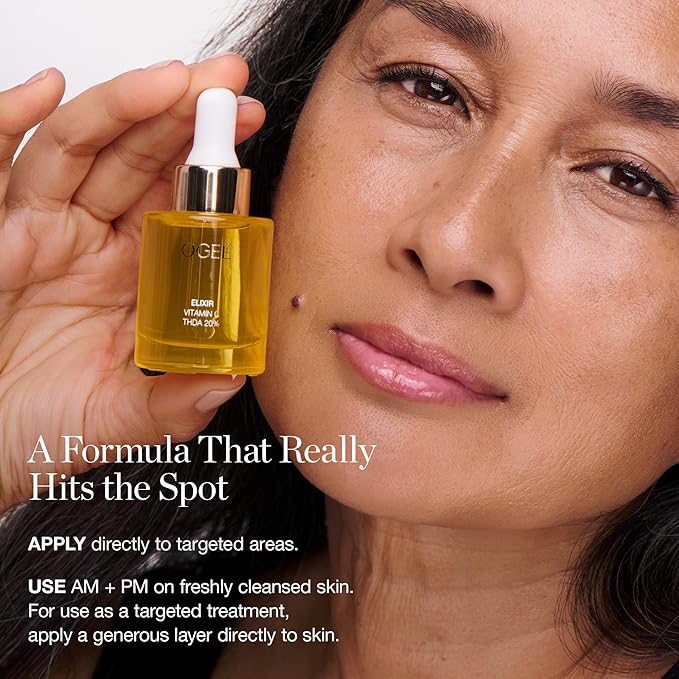 Ogee Vitamin C THDA 20% Elixir - Certified Organic Vitamin C Face Serum - Brightening Vitamin C Serum for Face-Velvo Beauty