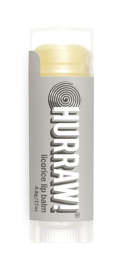 Hurraw! Licorice Lip Balm: Organic, Certified Vegan, Cruelty and Gluten Free. Non-GMO, 100% Natural Ingredients. Bee, Shea, Soy and Palm Free. Made in USA-Velvo Beauty