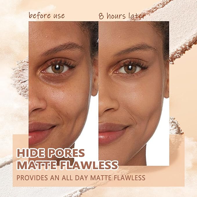 Oil Control Face Pressed Powder,Matte Smooth Flawless Setting Powder Makeup,Waterproof Long Lasting Finishing Powder,Cruelty Free Lightweight Face Cosmetics,0.35Oz(CAPPUCCINO)-Velvo Beauty