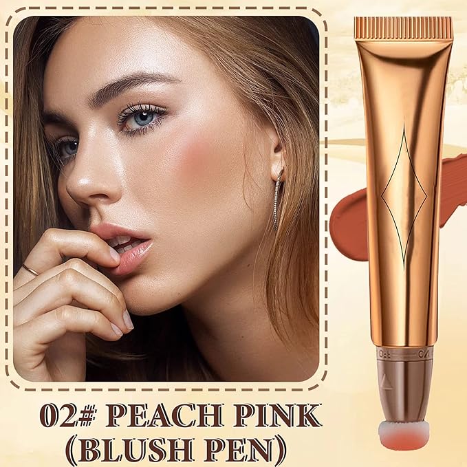 Liquid Contour Beauty Wand,Stick with Cushion Applicator,Cream Contour,Long Lasting Smoothly Moisturizng Silky Contour Stick Blush Stick-Velvo Beauty
