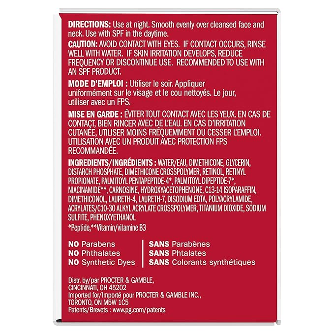 Olay Retinol Face Moisturizer, 24 MAX Anti-Aging Night Cream for Women, Fragrance-Free, Non Greasy - Anti-Wrinkle, Smooth Fine Lines, Tightening, Hydrating Skin Care - Peptides, Glycerin, 1.7 Oz-Velvo Beauty