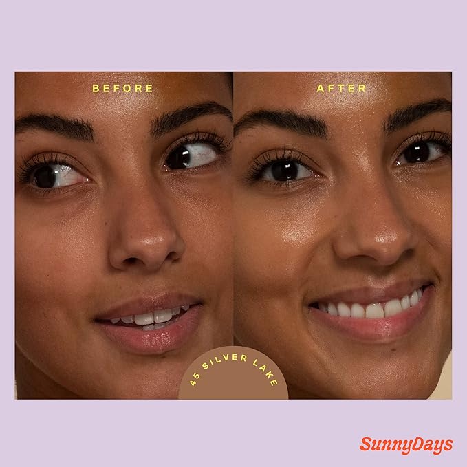 Tower 28 Beauty SunnyDays SPF 30 Tinted Mineral Sunscreen - For Sensitive Skin - 2-in-1 Facial Broad Spectrum UVA/UVB Protection + Foundation – Shade 45 SILVER LAKE, 1 Fl Oz-Velvo Beauty