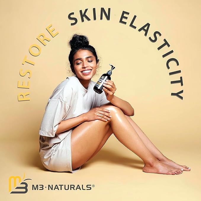 M3 Naturals Firming Body Massage Oil with Collagen & Stem Cell – Helps Smooth The Appearance of Cellulite & Improve Skin Texture – Refreshing Aromatherapy Body Oil for Legs & Full Body – 8 Fl Oz-Velvo Beauty