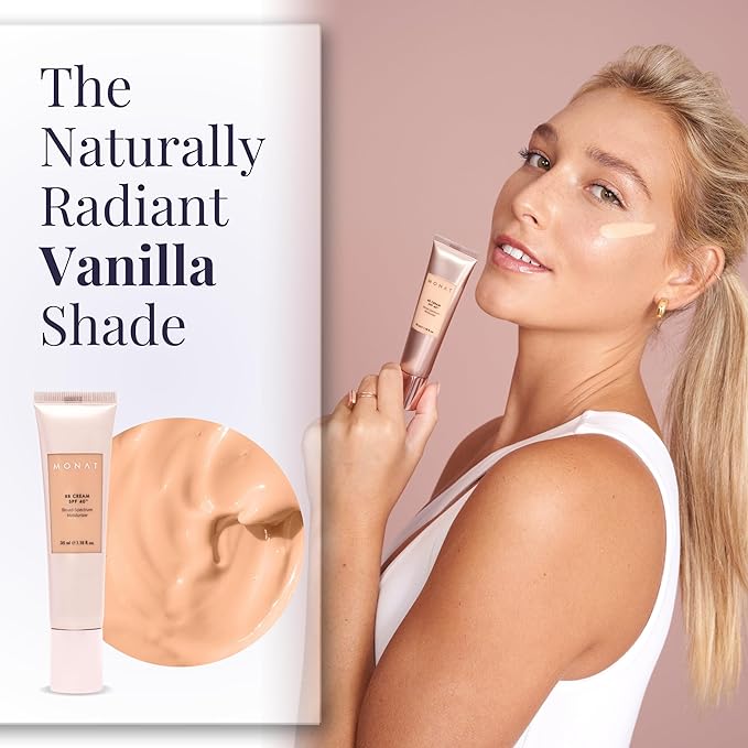 Monat BB Cream SPF 40 - Nude Broad-Spectrum Moisturizer, Lightweight Tinted Coverage, Fragrance-Free, 35ml/1.18 fl. oz.-Velvo Beauty