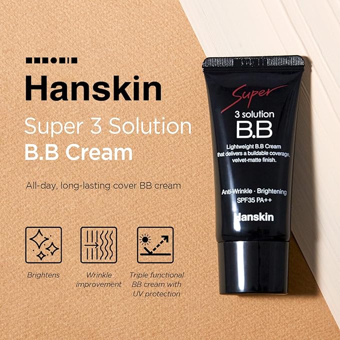Hanskin Blendable BB Cream with spf 35pa++, Velvet Matte Finish, [30g / 1.05 Oz]-Velvo Beauty